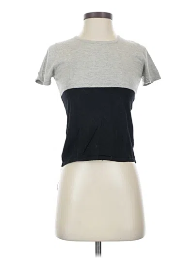 Pre-owned August Silk Short Sleeve T-shirt In Gray