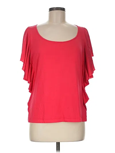 Pre-owned August Silk Short Sleeve T-shirt In Red