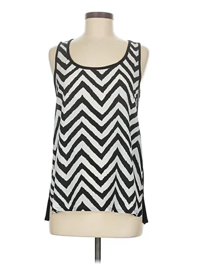 Pre-owned August Silk Sleeveless Blouse In Silver