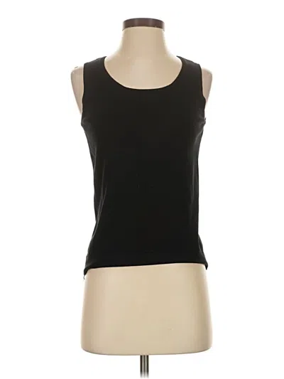Pre-owned August Silk Sleeveless T-shirt In Black
