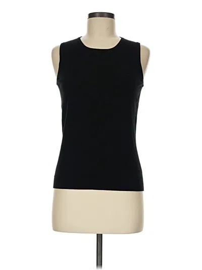 Pre-owned August Silk Sleeveless T-shirt In Black