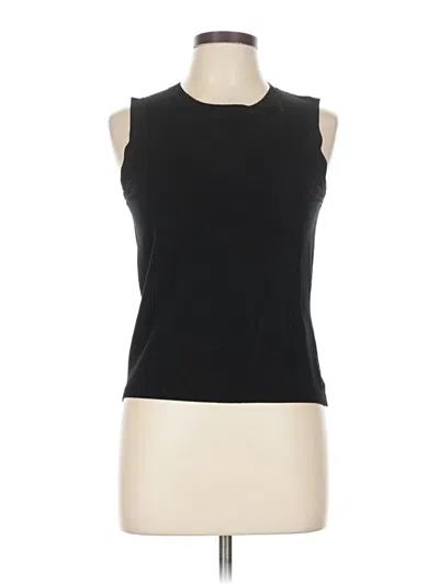 Pre-owned August Silk Sweater Vest In Black