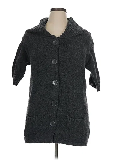 Pre-owned August Silk Sweater Vest In Gray