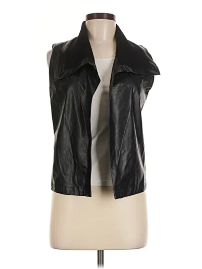 Pre-owned August Silk Vest In Black