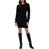 August Sky Cutout Sweater Dress In Black