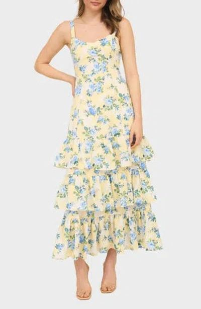 August Sky Tiered Maxi Dress