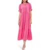 August Sky Tiered Midi Dress