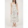 August Sky Tiered Midi Sundress