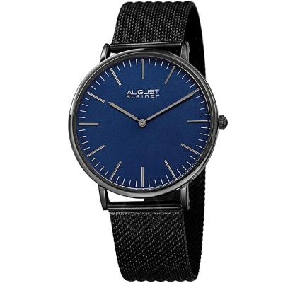 August Steiner Blue Dial Mesh Men's Watch As8219bk