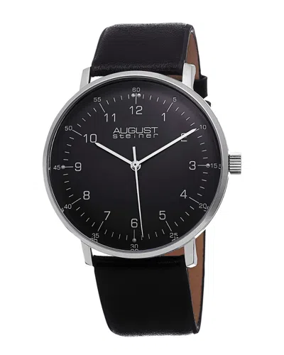 August Steiner Leather Watch
