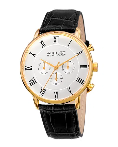 August Steiner Men's Endeavor Watch In Black