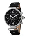 August Steiner Men's Genuine Leather Watch