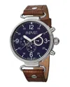 August Steiner Men's Leather Watch