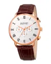 August Steiner Men's Leather Watch