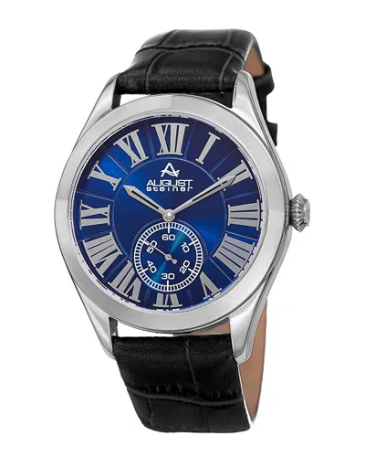 August Steiner Men's Leather Watch
