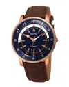 August Steiner Men's Leather Watch