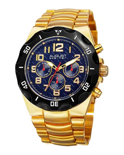 August Steiner Men's Metal Watch In Multi