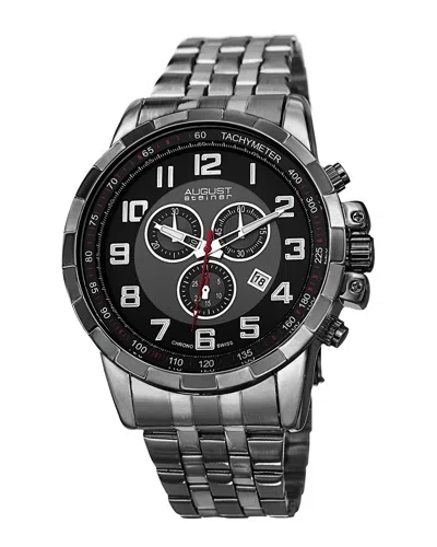 August Steiner Men's Stainless Steel Chronograph Watch