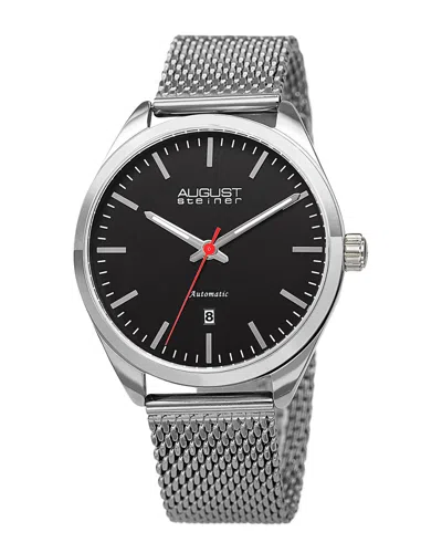 August Steiner Men's Stainless Steel Mesh Watch In Gray