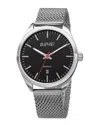 August Steiner Men's Stainless Steel Mesh Watch