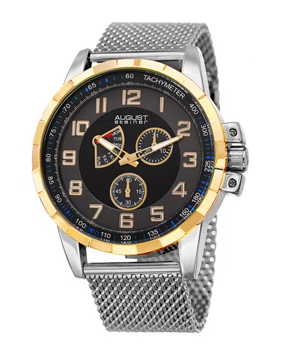 August Steiner Men's Stainless Steel Watch In Metallic