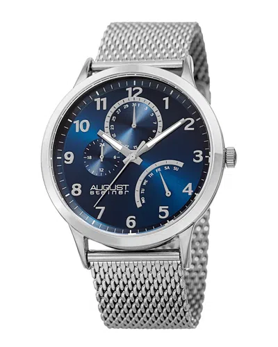 August Steiner Men's Stainless Steel Watch In Metallic