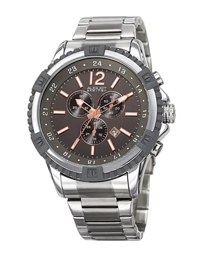 August Steiner Men's Stainless Steel Watch In Metallic