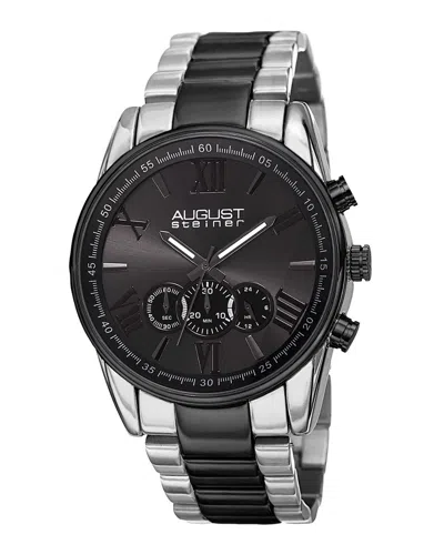 August Steiner Men's Stainless Steel Watch In Multi