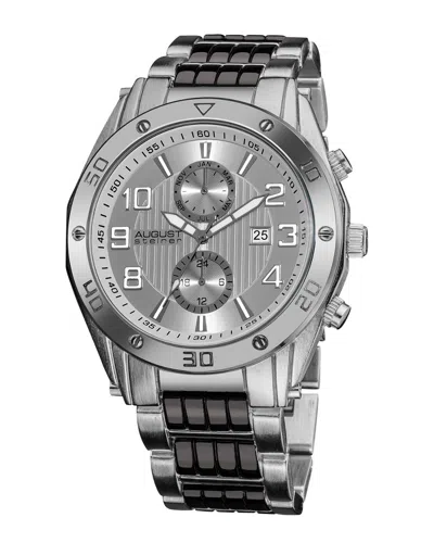 August Steiner Men's Stainless Steel Watch In Multicolor