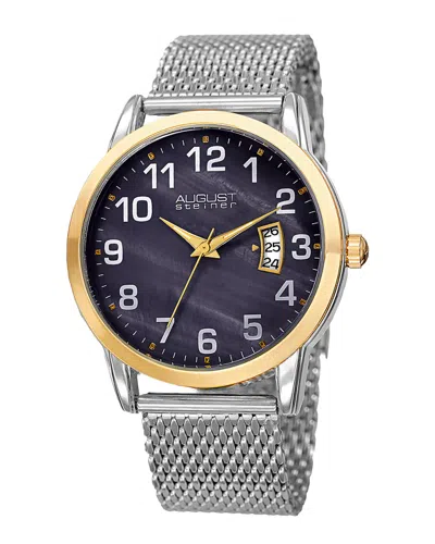August Steiner Men's Stainless Steel Watch In Multicolor