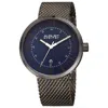 August Steiner Men's Stainless Steel Mesh Watch In Black