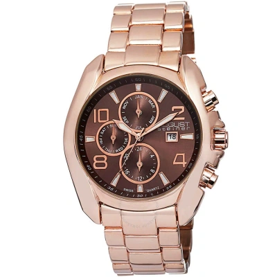 August Steiner Multi-function Brown Dial Men's Watch As8109rg In Gold