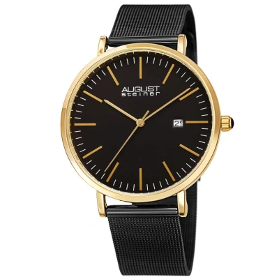 August Steiner Quartz Black Dial Men's Watch As8283bkg