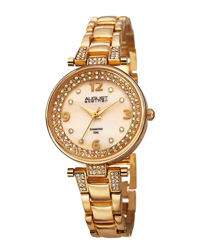 AUGUST STEINER AUGUST STEINER WOMEN'S ALLOY DIAMOND WATCH