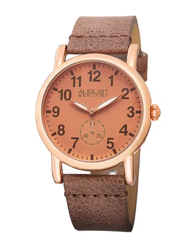 August Steiner Women's Diamond Watch In Brown