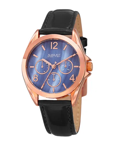 AUGUST STEINER AUGUST STEINER WOMEN'S GENUINE LEATHER WATCH