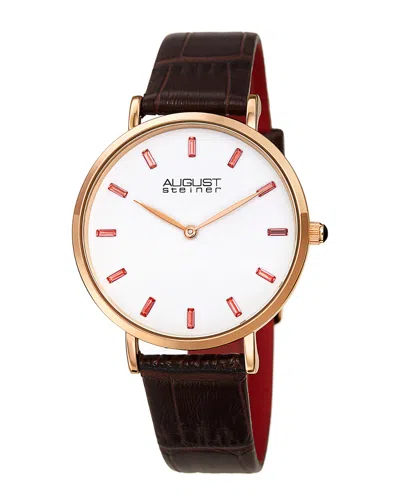 August Steiner Women's Leather Watch