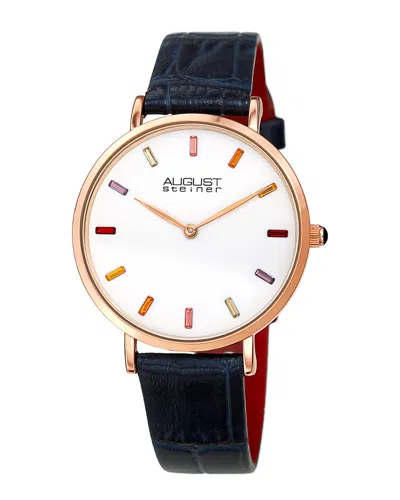 August Steiner Women's Leather Watch