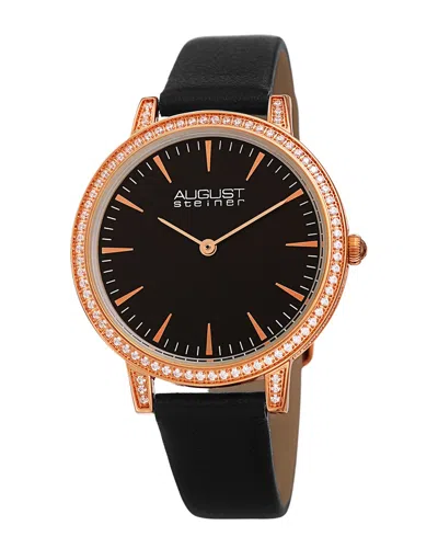 August Steiner Women's Leather Watch