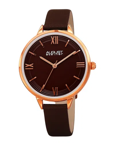 AUGUST STEINER AUGUST STEINER WOMEN'S LEATHER WATCH