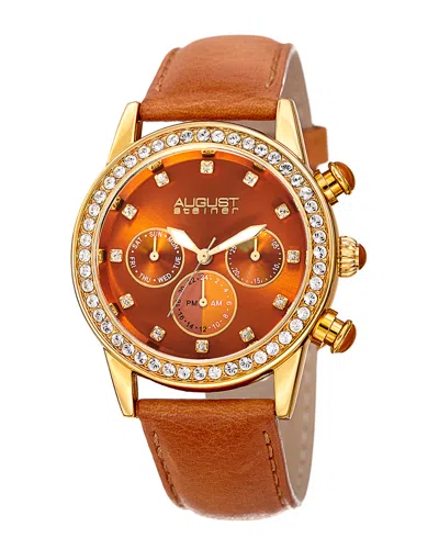 August Steiner Women's Leather Watch