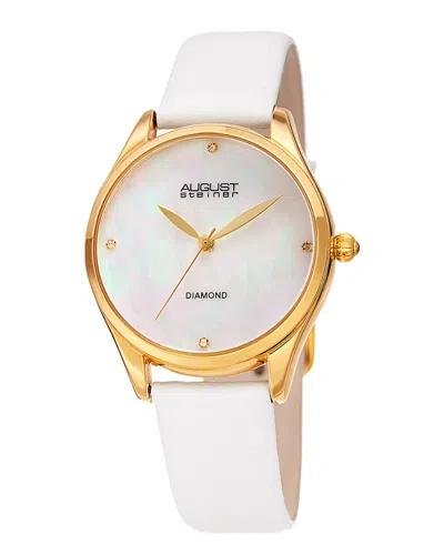 AUGUST STEINER AUGUST STEINER WOMEN'S LEATHER WATCH