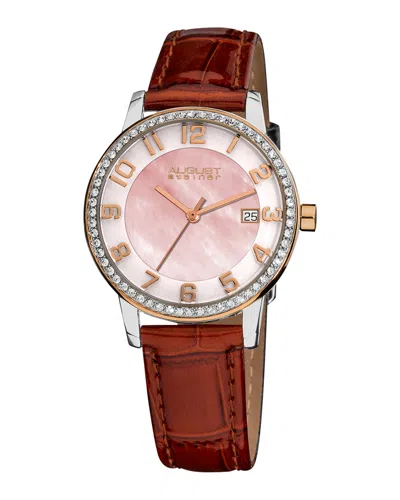 August Steiner Women's Leather Watch In Multi