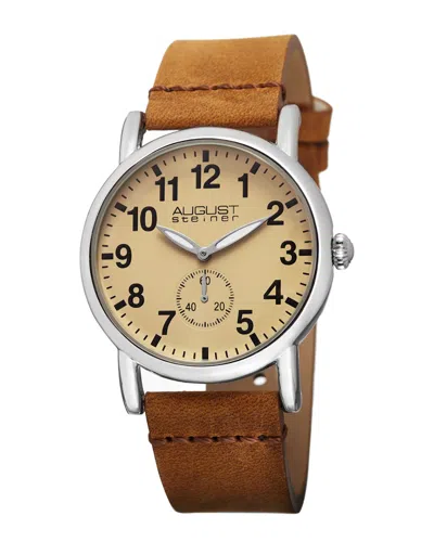 August Steiner Women's Leather Watch In Multicolor