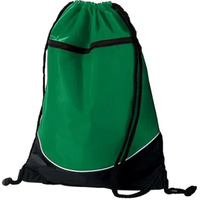Augusta Medical Systems Llc Augusta 1920a Tri-color Drawstring Backpack- Kelly & Black - All In Gray