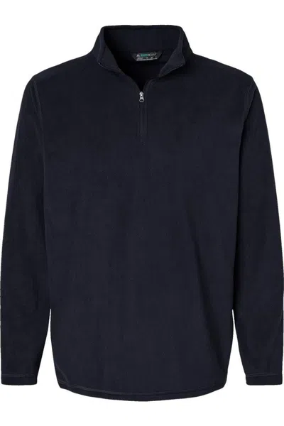 Augusta Sportswear Eco Revive Micro-lite Fleece Quarter-zip Pullover In Black