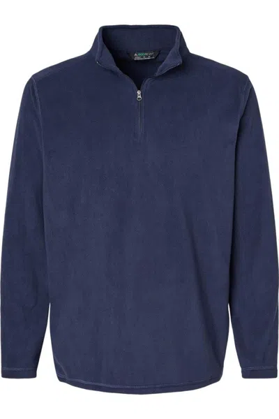 Augusta Sportswear Eco Revive Micro-lite Fleece Quarter-zip Pullover In Blue