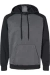 Augusta Sportswear Eco Revive Three-season Triblend Fleece Hooded Sweatshirt In Multi