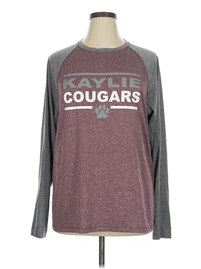 Pre-owned Augusta Sportswear Long Sleeve T-shirt In Burgundy