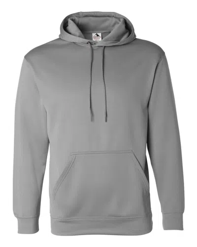 Augusta Sportswear Men's Wicking Fleece Hooded Sweatshirt In Gray
